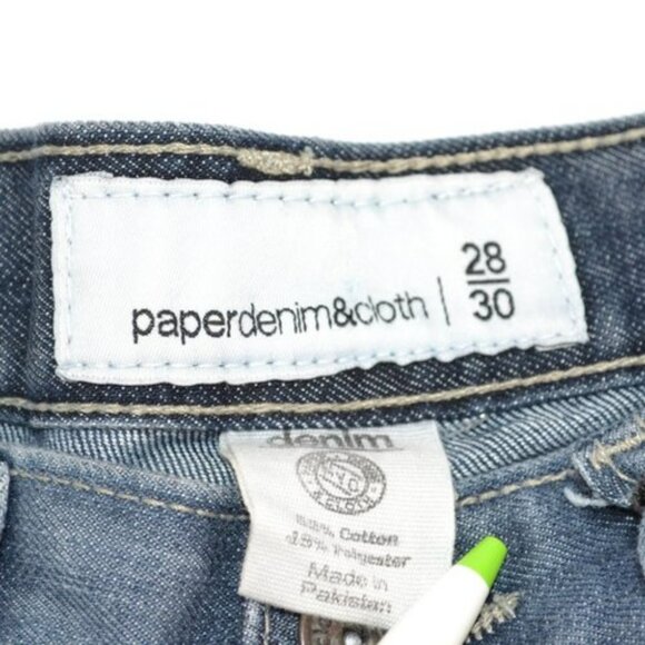 Paper Denim & Cloth Relaxed Slim Straight Casual Denim Ankle Blue Jeans 28 6 - Picture 8 of 9